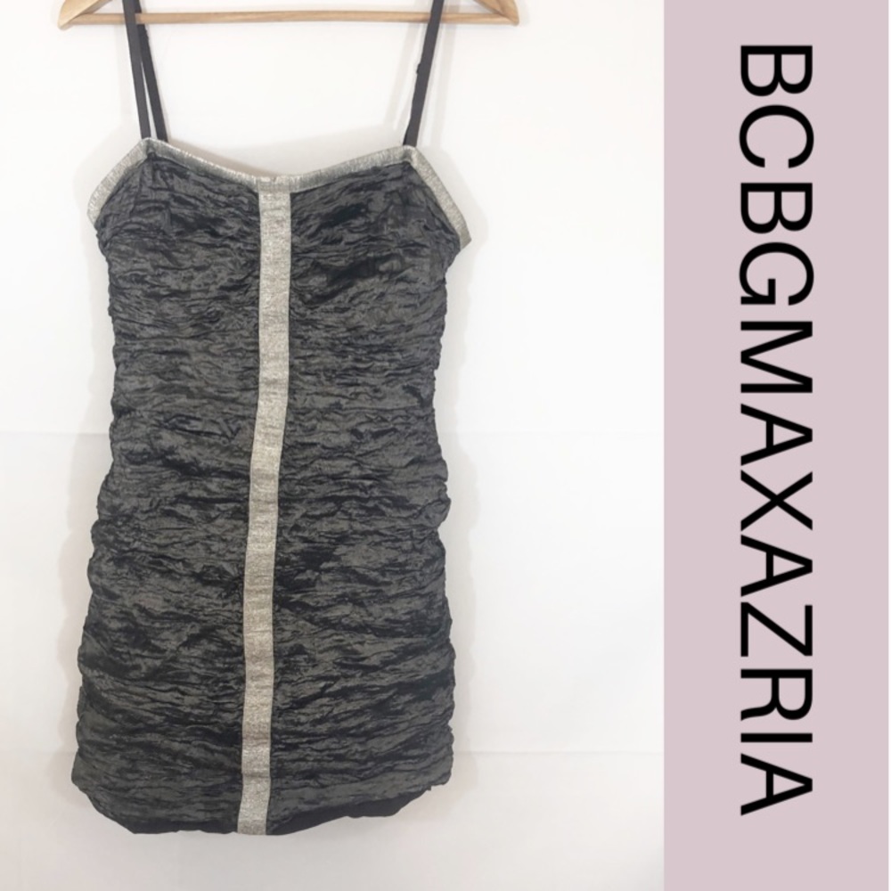 BCBGMAXAZRIA Ruched Bodycon Dress M
